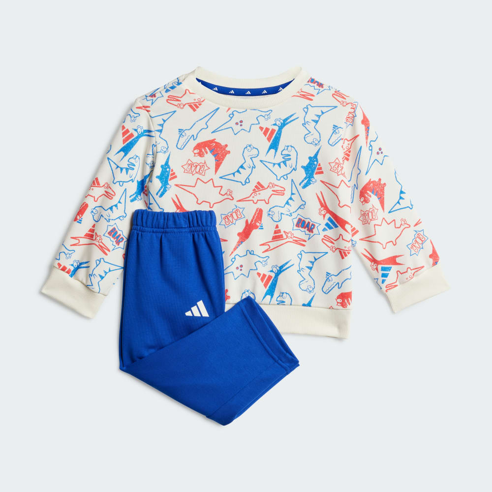 

Спортивный костюм Adidas Seasonal Essentials Adiraptor French Terry Jogger Set Kids, цвет Off White