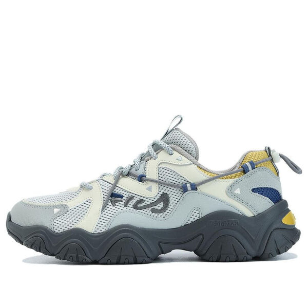 

Кроссовки fluid 4 sneakers 'grey white yellow' Fila, серый