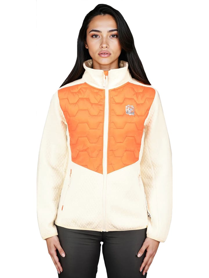 

Geographical Norway Флисовая куртка "Телси" кремового/оранжевого цвета, Оранжевый, Geographical Norway Флисовая куртка "Телси" кремового/оранжевого цвета