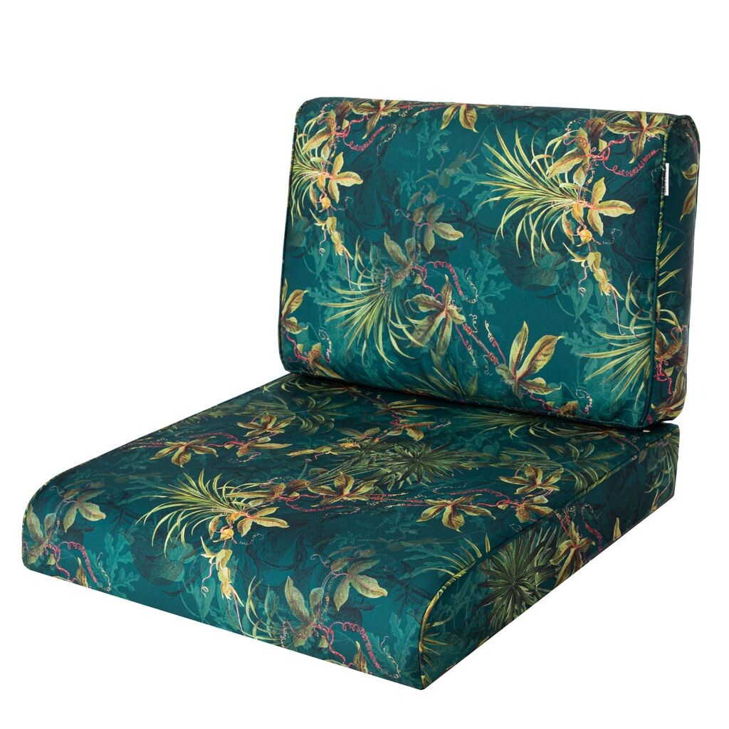 

PillowPrim, подушка на стул, подушка для стула из ротанга, садовая, подушка, подушка для поддона, подушка для сиденья, мебель из ротанга, черный + разноцветные листья, 50 х 50 см Stanis³aw Jurga