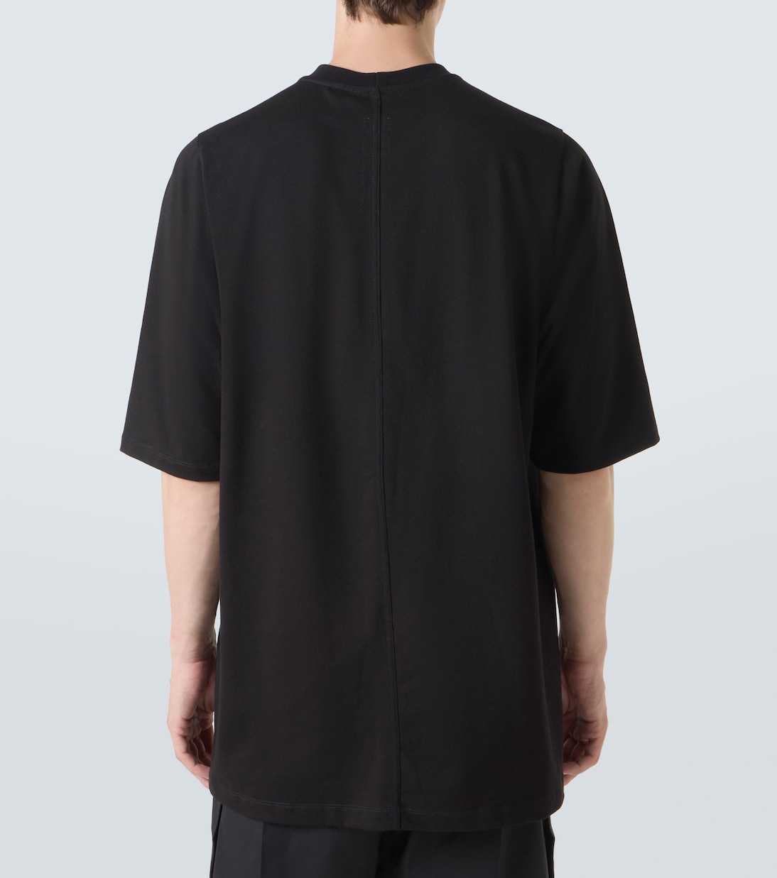 Джерси футболка из хлопка Jumbo Rick Owens, черный — фото 4