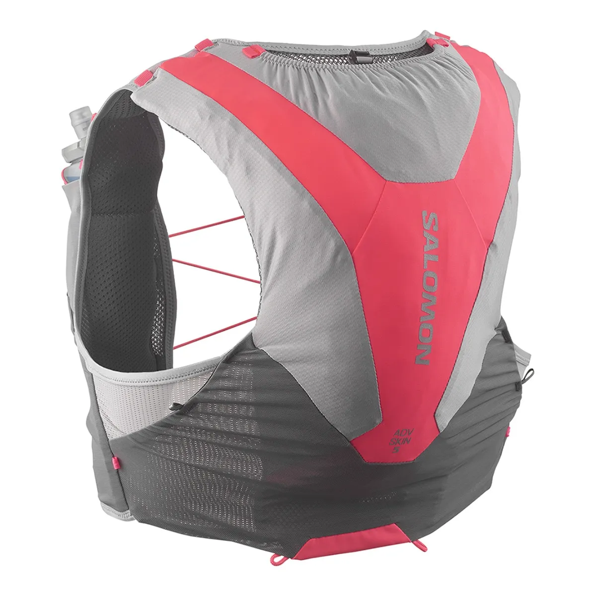 

Жилет для бега Salomon ADV SKIN 5 Unisex с бутылками в комплекте, серый