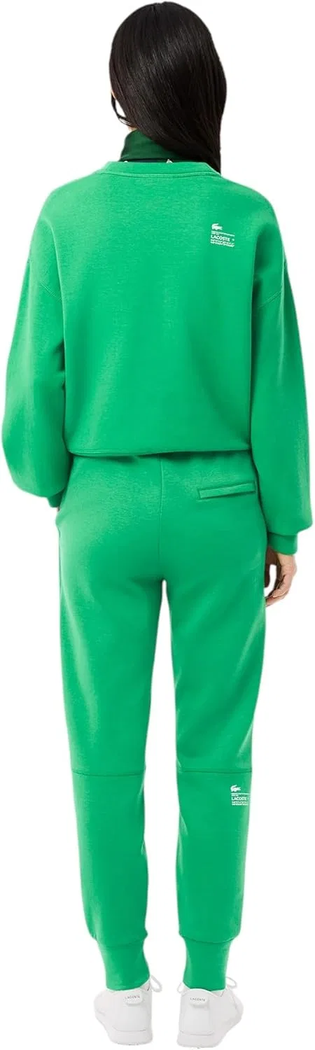 Спортивные брюки Lacoste Calathea Green, зауженный крой, зеленый — фото 3