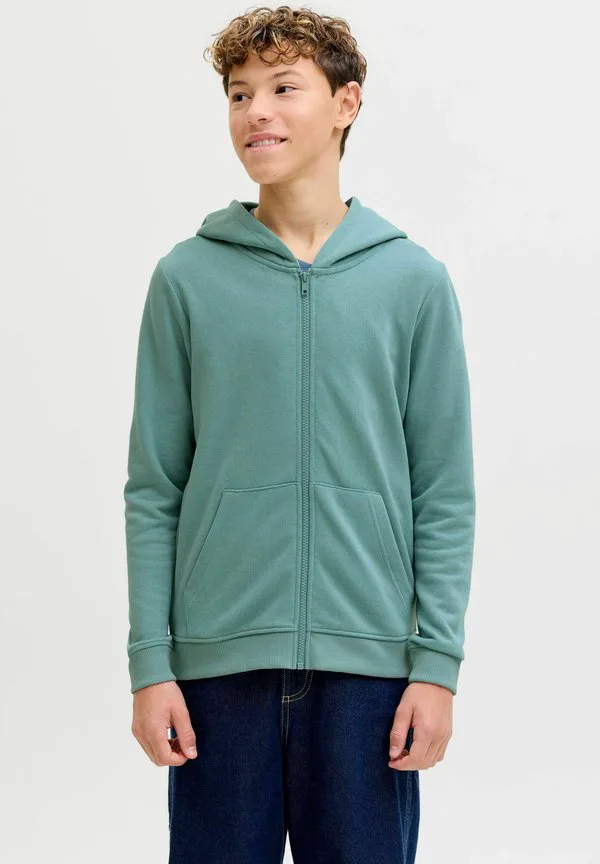 Толстовка kapuzen на молнии Jack & Jones Junior, Mineral Blue — фото 2