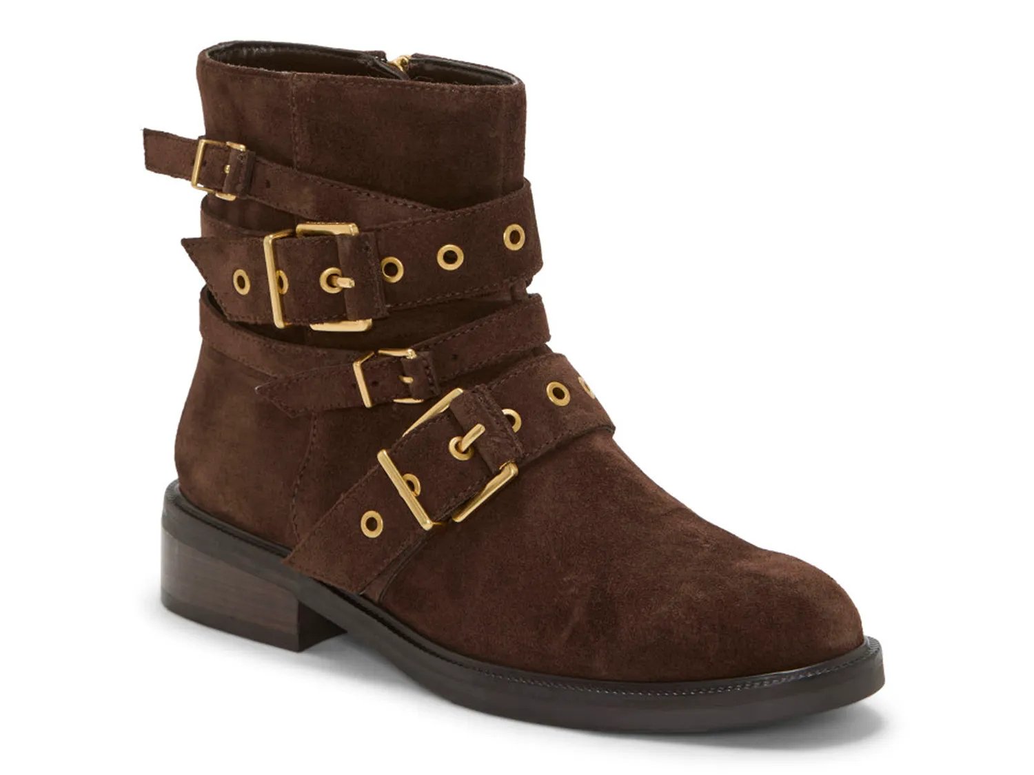 Ботинки Vince Camuto Arielle Moto Bootie, темно-коричневый