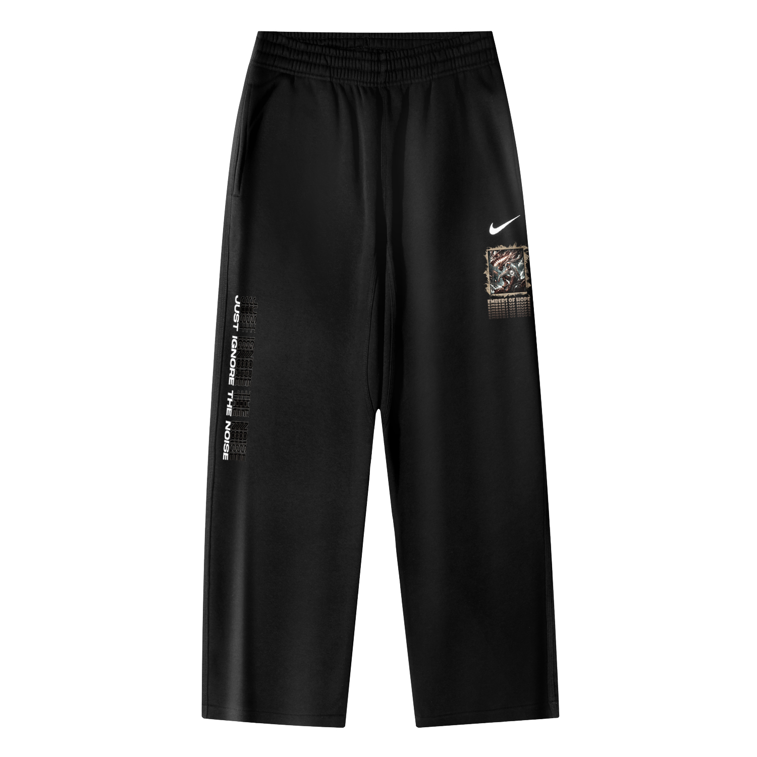 

Nike Клубные брюки AS OH Pant Swoosh NF вязаные спортивные штаны Unisex черные