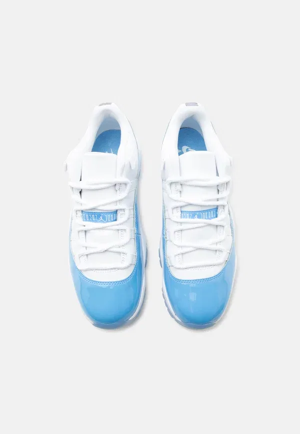 Кроссовки ретро Air 11 Jordan, white/university blue/black, белый/университетский синий/черный — фото 4