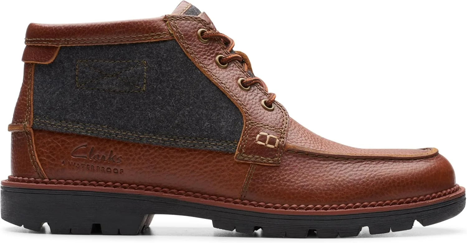 Мужские мокасины-оксфорды Clarks Maplewalk, коричневый — фото 2