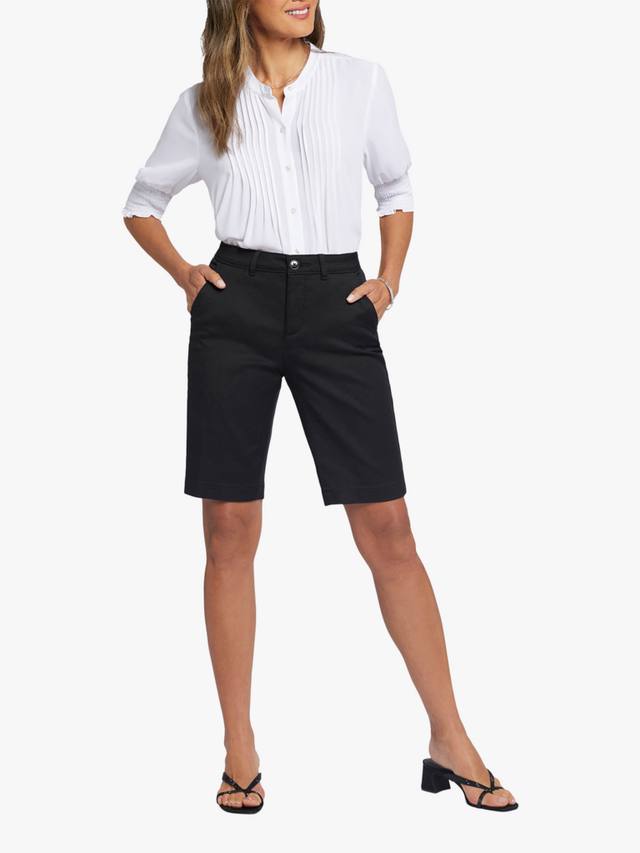 

Растягивающиеся бермуды из твила NYDJ, Black