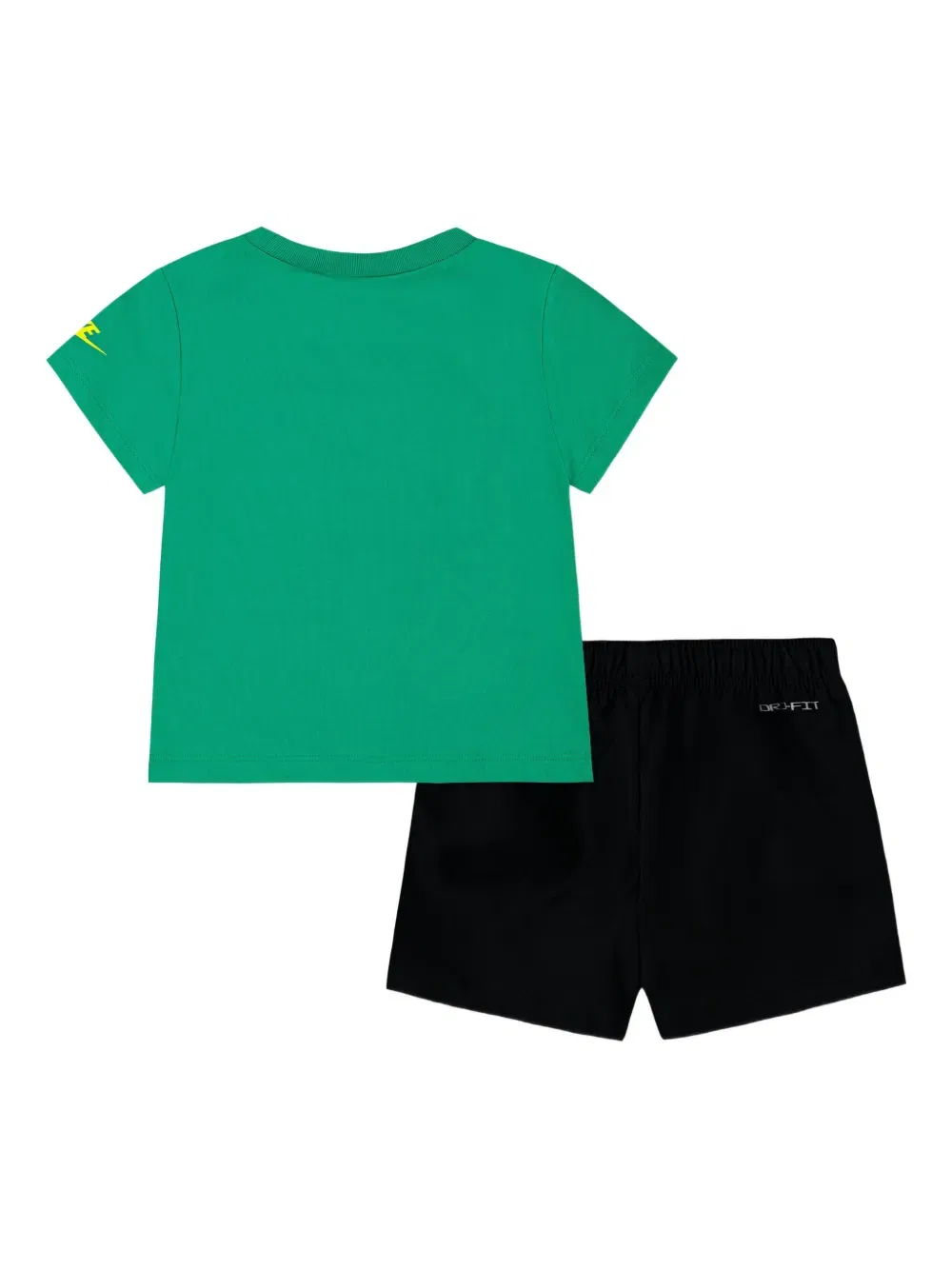 Комплект спортивных шорт с логотипом Nike Kids, зеленый — фото 2