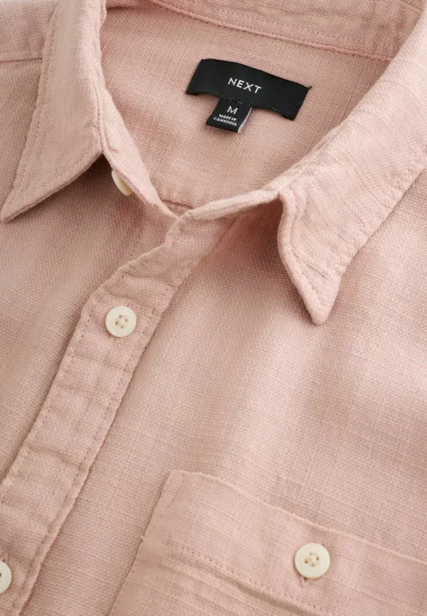Футболка Regular fit, Next, текстурированная с коротким рукавом, розовая — фото 2