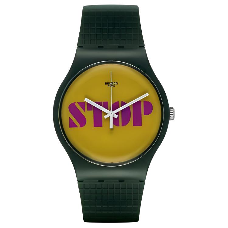 

Унисекс-часы 41 мм желтые SUOG104 SWATCH