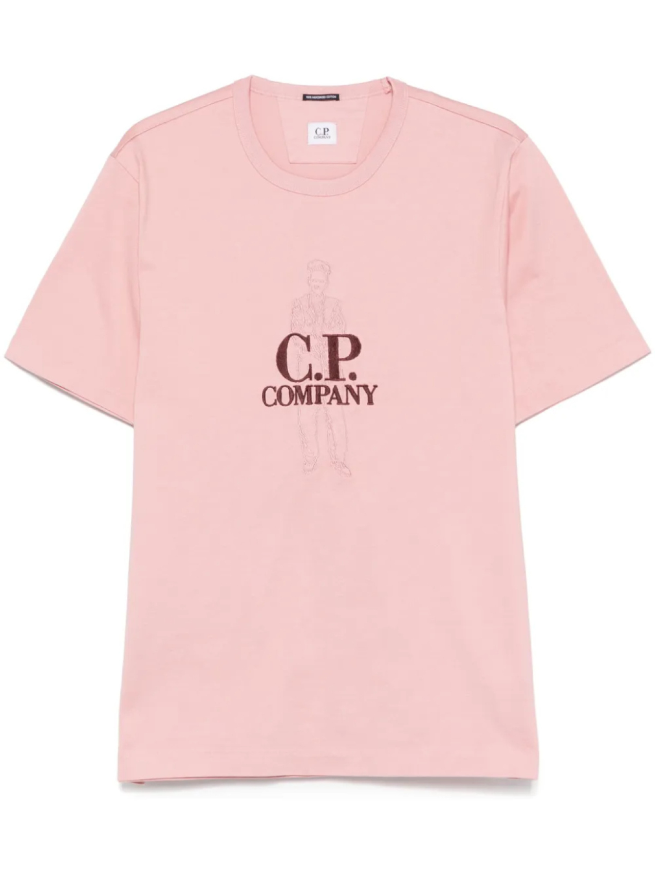 

Футболка с вышивкой C.P. Company, розовый