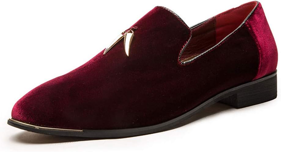 

Мужские металлические лоферы CMM Penny, бархатные мокасины без застежек, повседневные туфли больших размеров, размер 6-13, красный