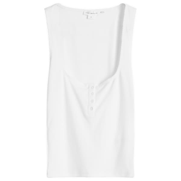 

Топ-Майка Pointelle Henley Good American, белый