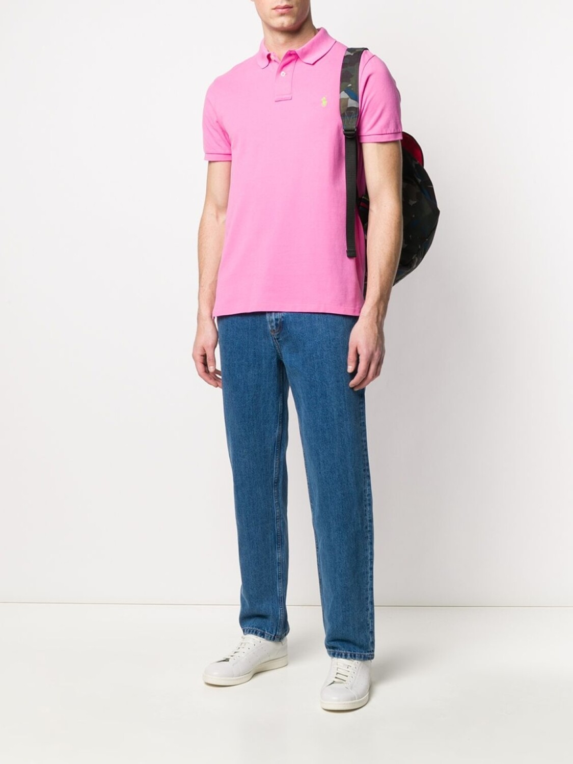 Polo Ralph Lauren рубашка-поло узкого кроя, розовый — фото 2