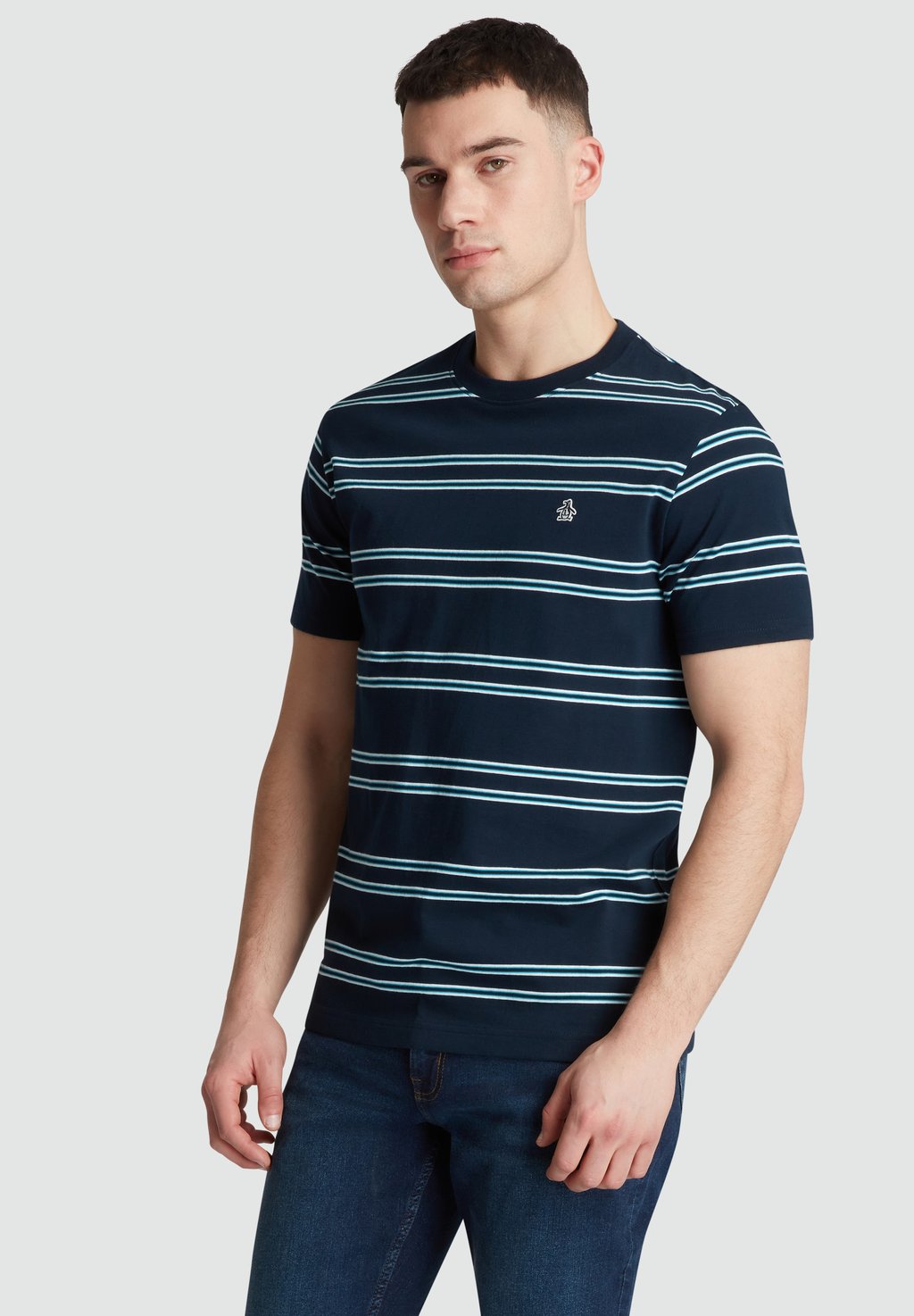 

Футболка с принтом MULTI STRIPE Original Penguin, темно-синий
