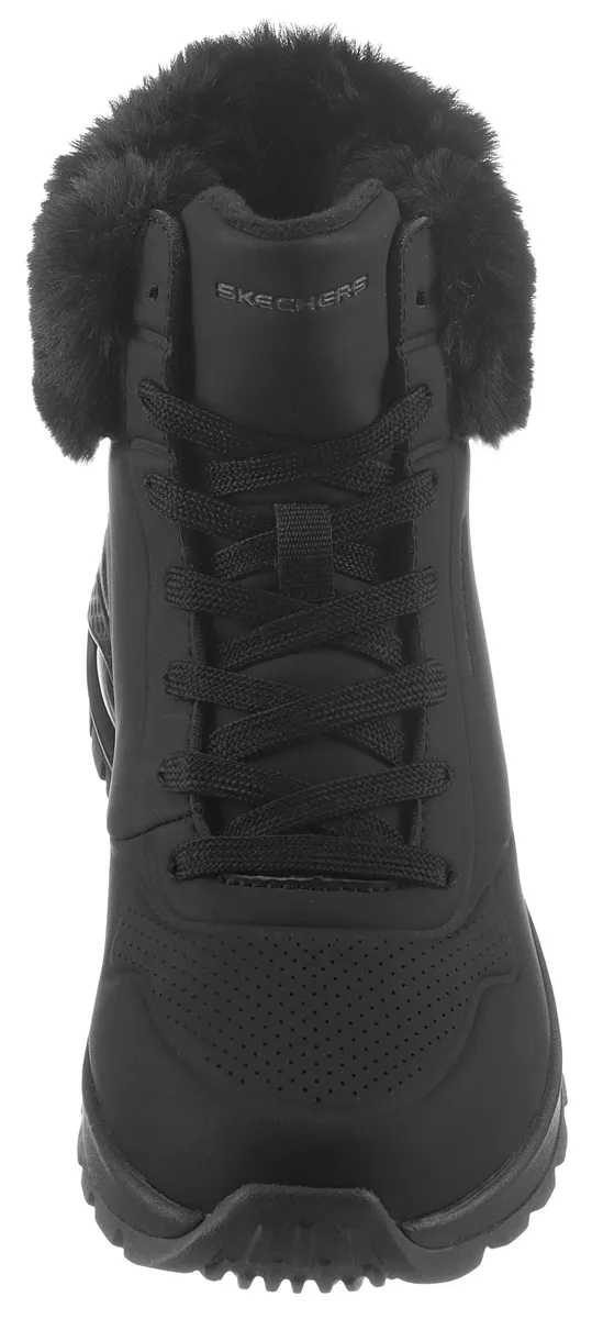 Ботинки Skechers на шнуровке "UNO RUGGED - FALL AIR", кроссовки на танкетке, зимние ботинки, ботинки на шнуровке с функциями Bio Dri, черный — фото 4