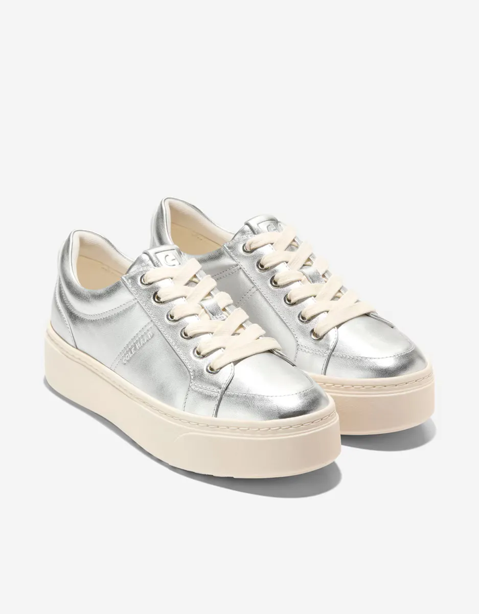 Женские кожаные кроссовки на платформе и мягкой стельке Cole Haan — фото 3