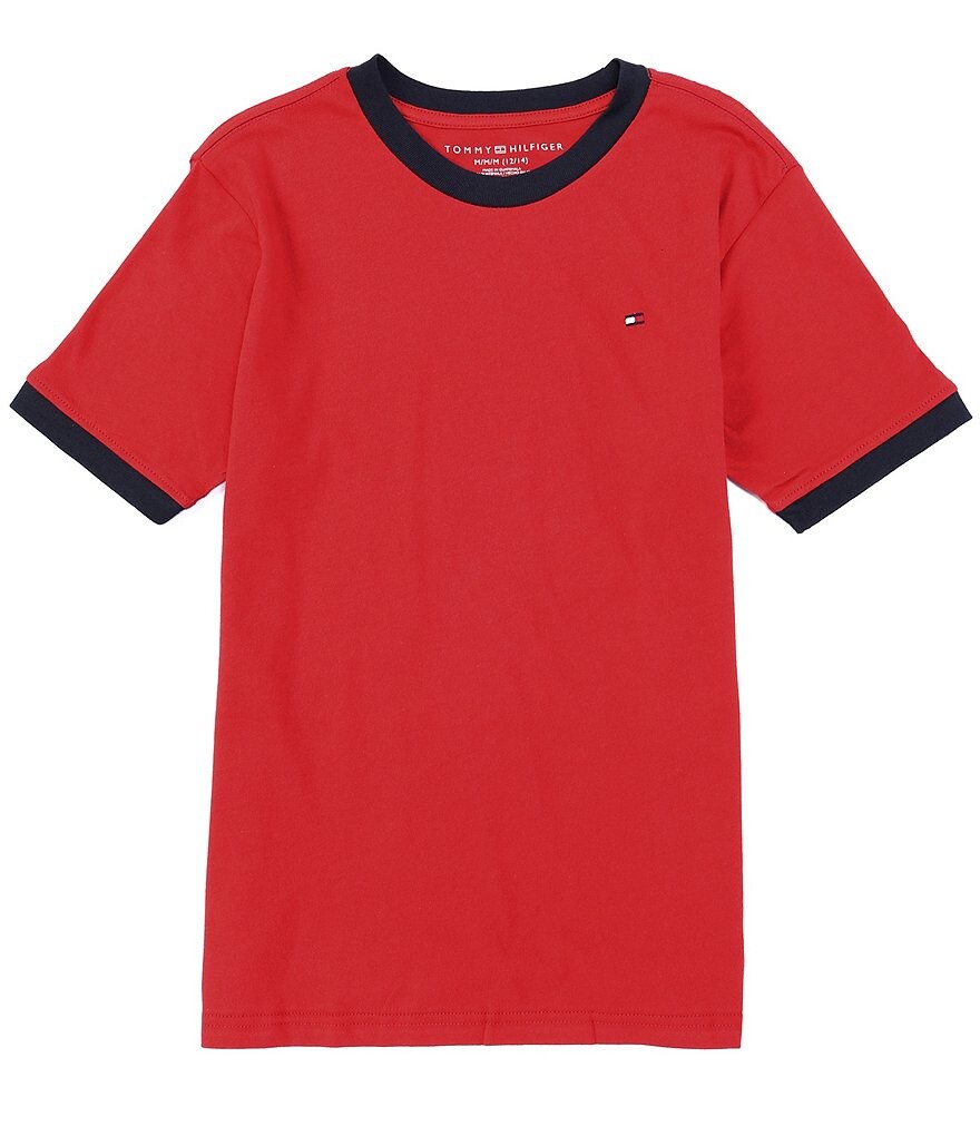 

Футболка с короткими рукавами Tommy Hilfiger Big Boys 8–20 Ken Ringer, красный