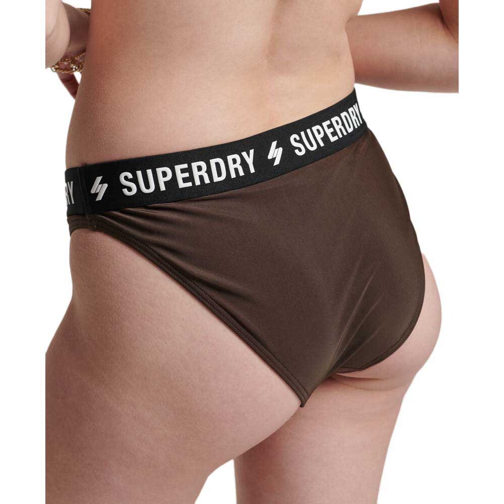 

Купальник Superdry Code Triangle Elastic Top, коричневый