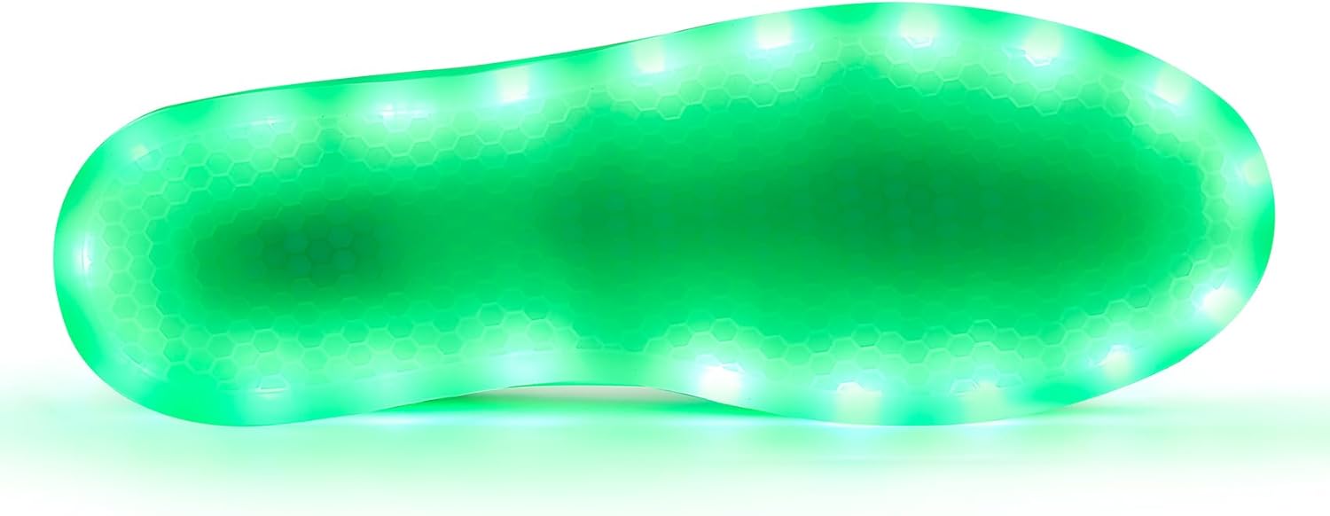 Унисекс светящиеся кроссовки с LED-подсветкой - модные светящиеся кеды, дышащие, с USB-зарядкой для мужчин и женщин Oekla, синий — фото 4