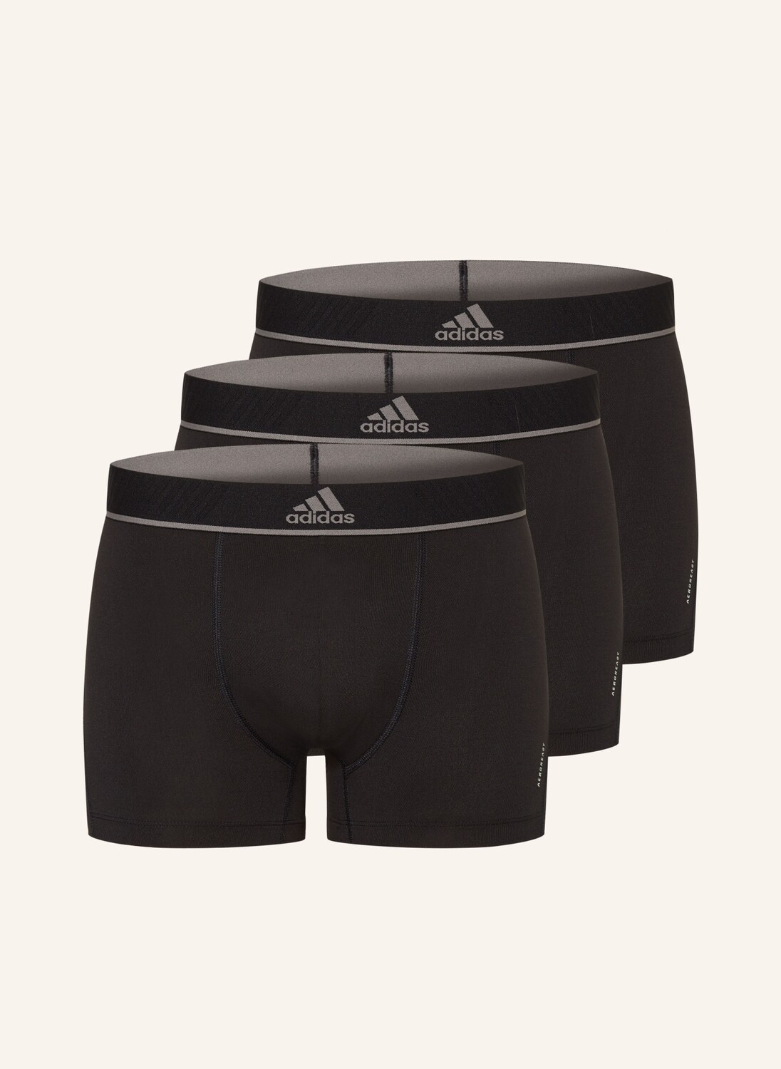 

Комплект из 3 боксеров active micro flex eco adidas, черный