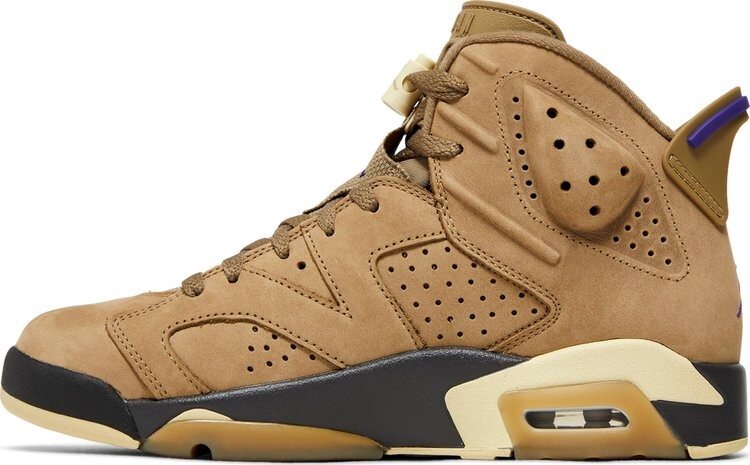 Кроссовки Wmns Air Jordan 6 Retro GORE-TEX 'Brown Kelp', коричневый — фото 3