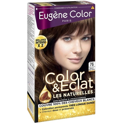 

Eugene Color Les Naturelles № 2, стойкая кремовая краска для волос, каштановый оттенок Eugène Color