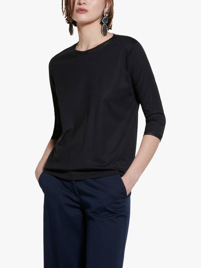 

Блузка с вставками из тюля SISLEY, Black