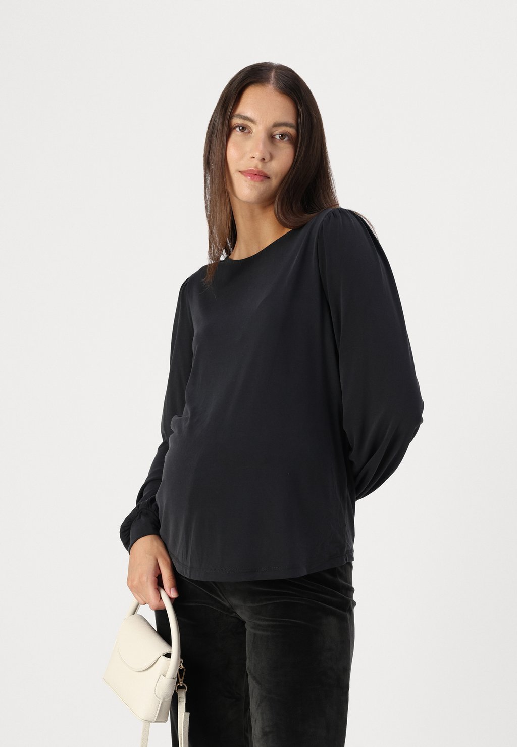 

Топ с длинными рукавами OLMFREE ONLY MATERNITY, черный