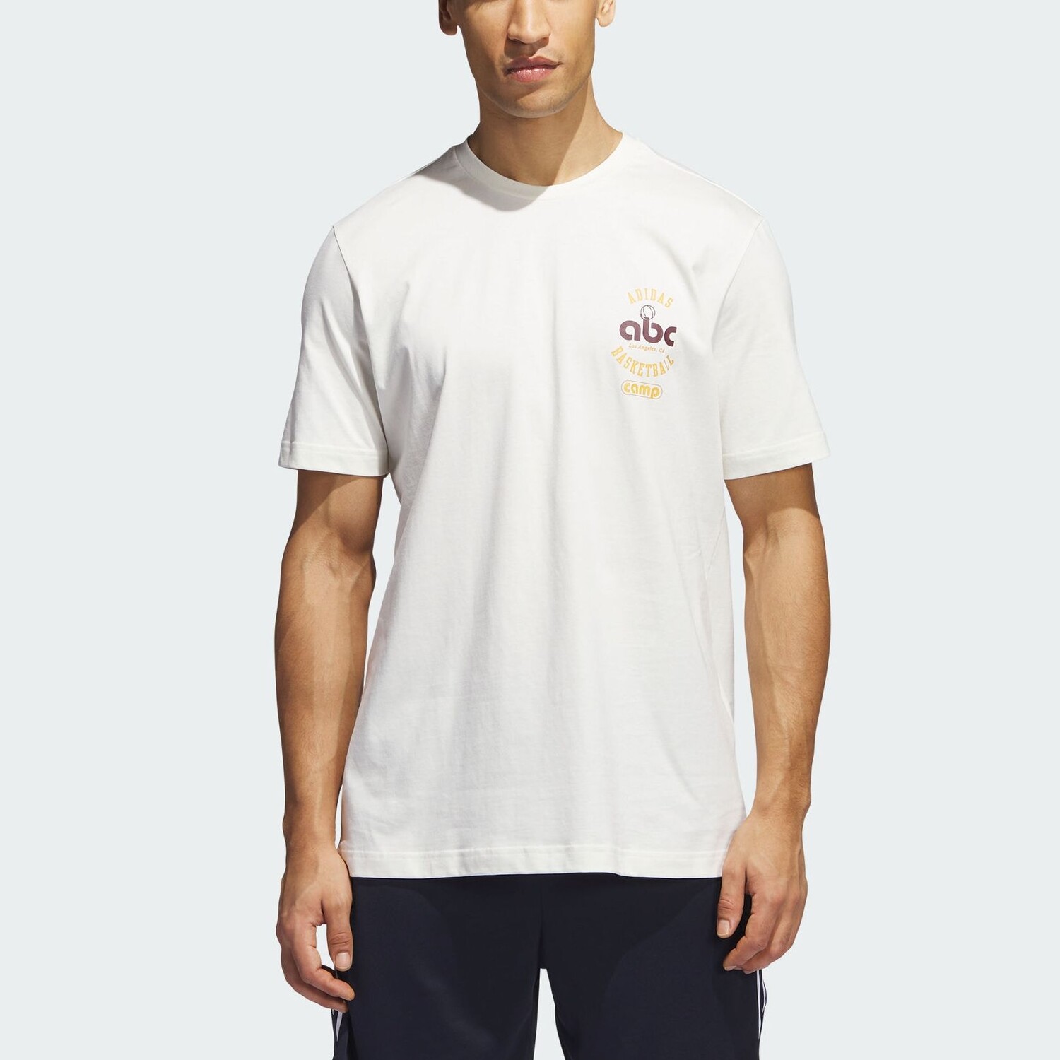 Футболка мужская Off White Adidas, цвет Jade White — фото 2