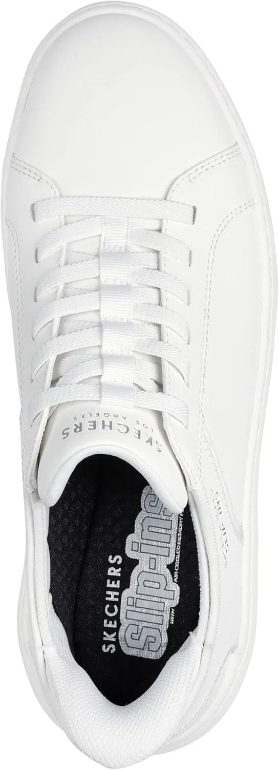 Мужские туфли Skechers Hands-Free Court Break Double Ventilated, White Opulent Garden — фото 3