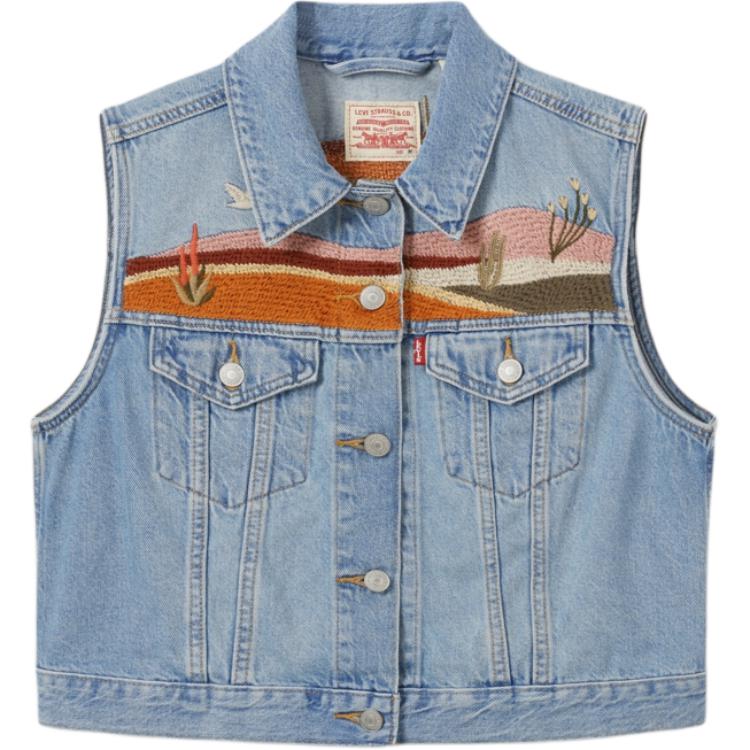 

Levis Женская жилетка светло-голубая, Light Blue