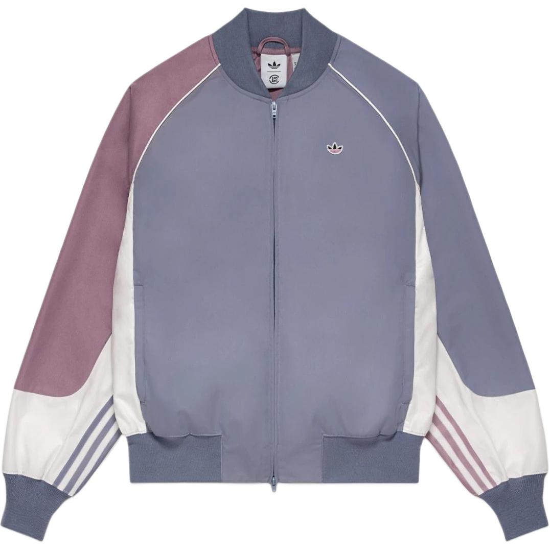 Adidas X Clot Edison Chen Collegiate Куртка Adidas Originals, Серебристо-Серый Фиолетовый — фото 2