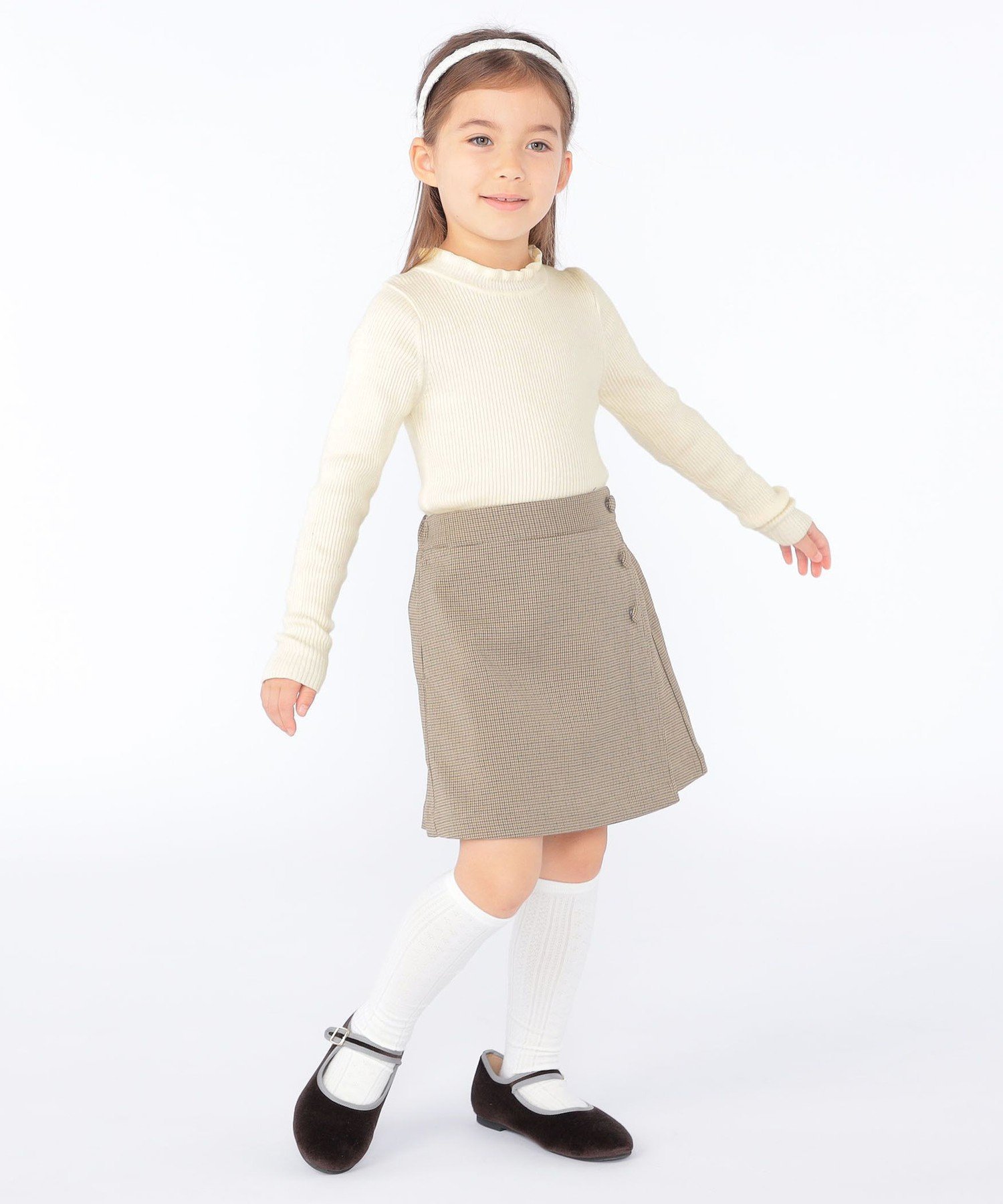Детские шорты: 100–130 см / Брюки-кюлоты с запахом SHIPS KIDS, Brown — фото 4