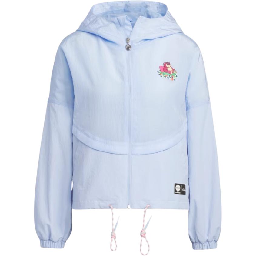 

Куртка женская светло-розовая голубая Adidas Neo