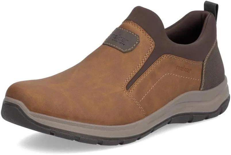 Мужские слипоны Rieker со свободной вставкой 03650, Brown 24