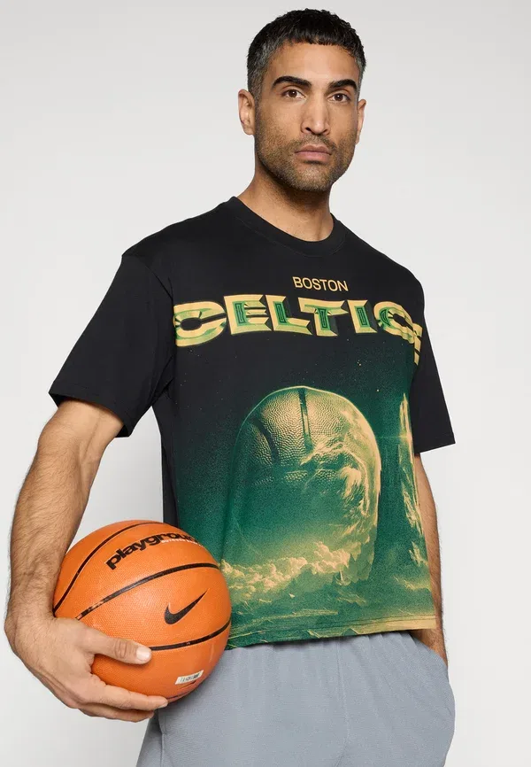 Футболка Nike Performance Boston Celtics CTS Boxy Club Wear, черный — фото 4
