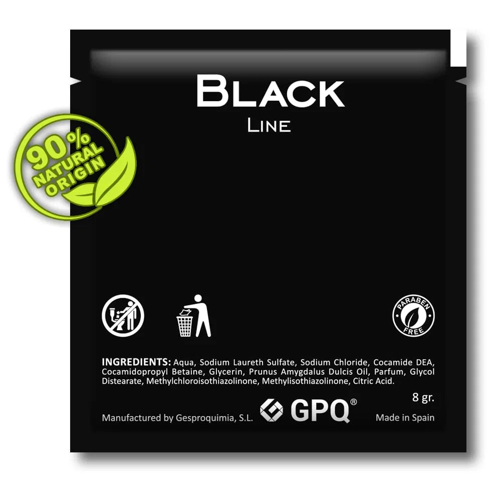 Гель для душа Black Line 8 г, упаковка 400 шт. от GPQ Gpq — фото 2