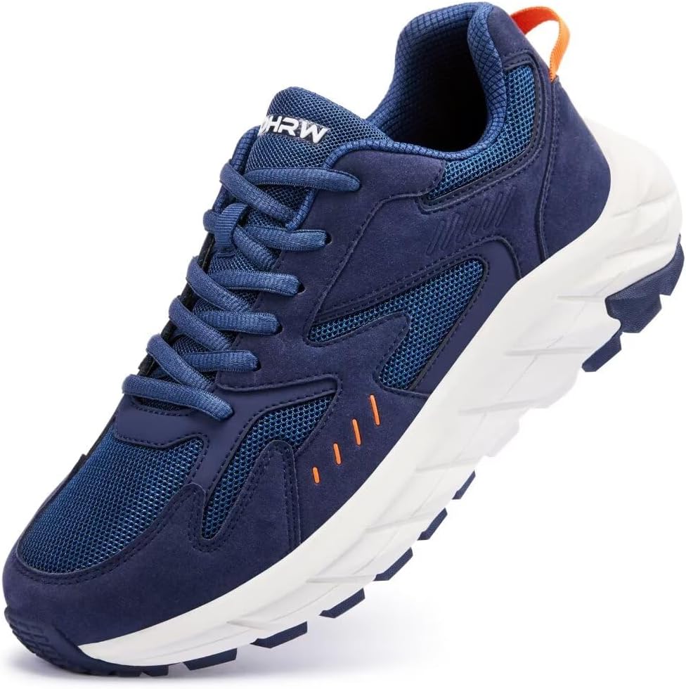 

Мужские кроссовки с ультраширокой колодкой, удобные для ходьбы, с облегчением боли в стопе, широким носком и поддержкой свода Teohrw, синий
