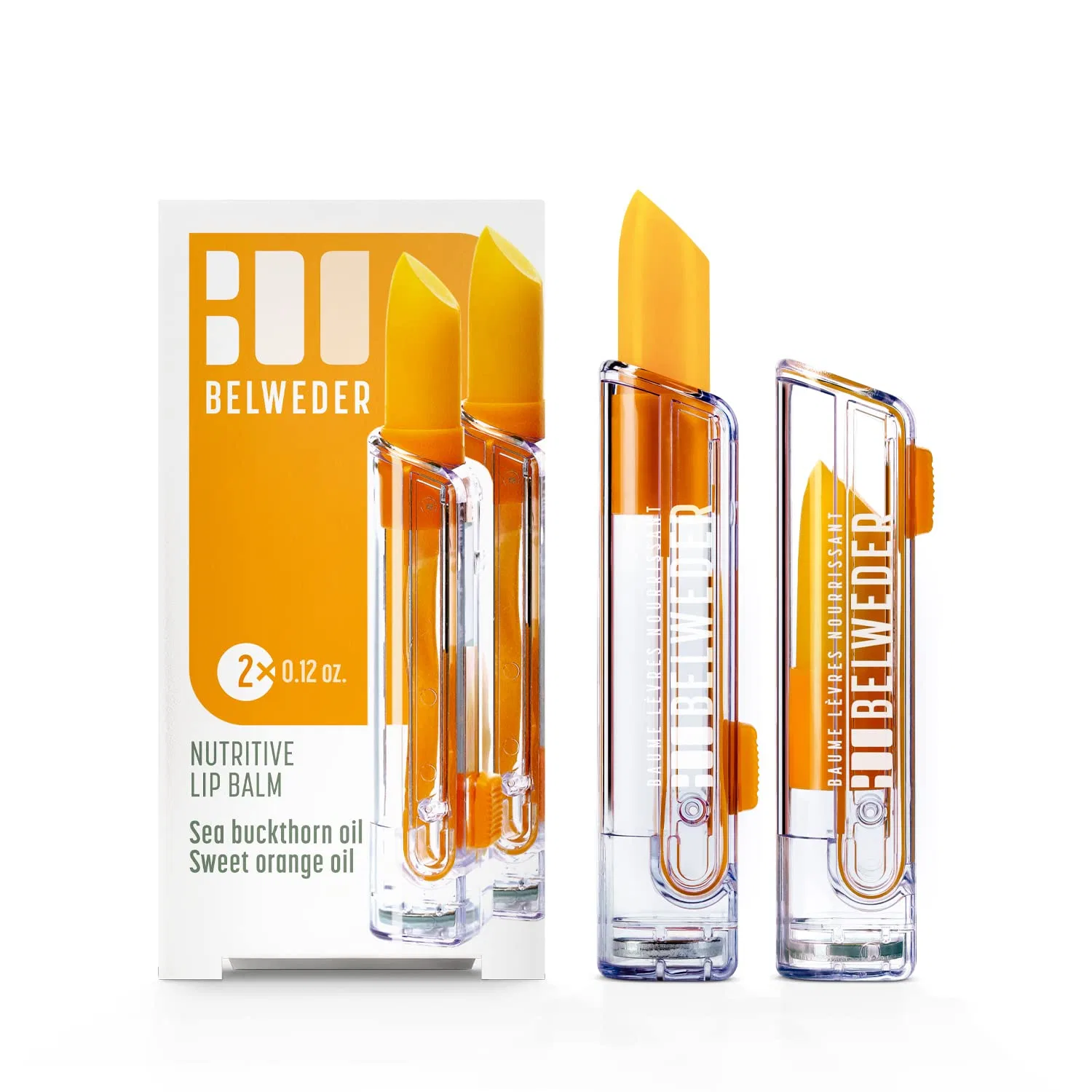 Питательный бальзам для губ с облепиховым маслом от BELWEDER Belweder, Sea Buckthorn Oil And Sweet Orange Oil