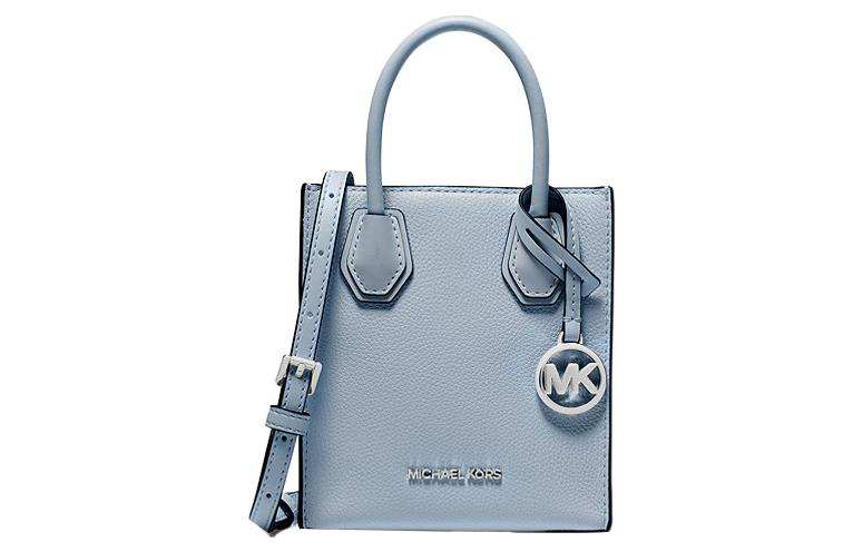 

MICHAEL KORS Кожаная сумка тоут Шоппер Переносная сумка кроссбод Миниатюрная женская сумка через плечо Синяя