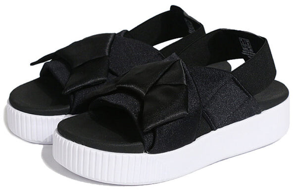 Сандалии platform slide k 'black' Puma, черный — фото 3
