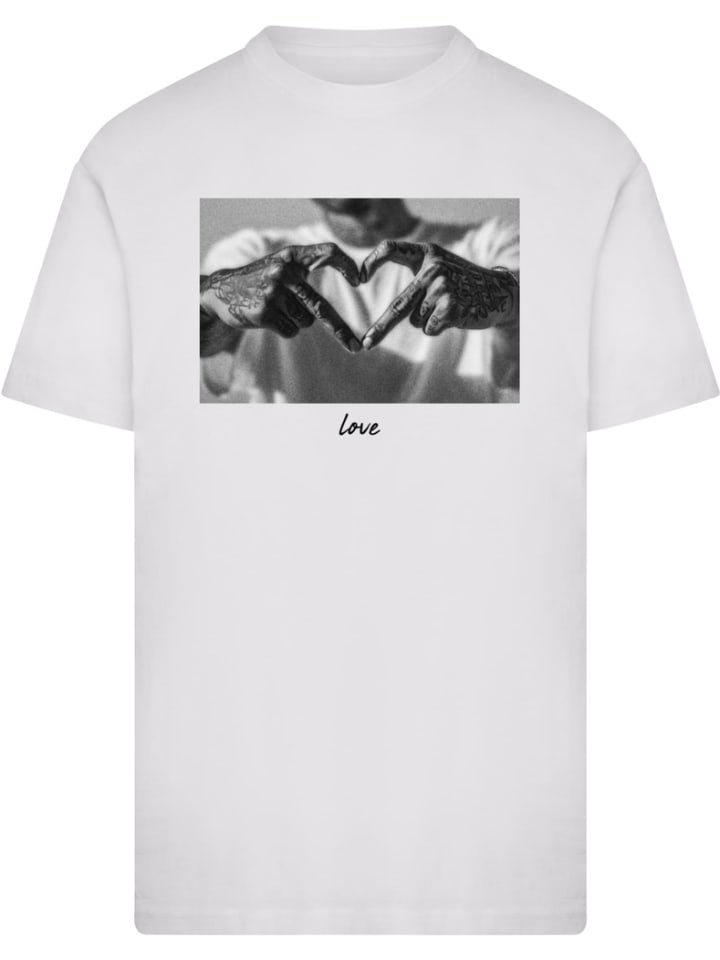 

Футболка Heart Sign Tee белого цвета Mister Tee, Белый, Футболка Heart Sign Tee белого цвета Mister Tee