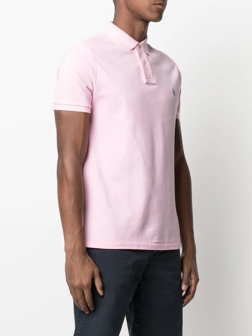 Рубашка поло с короткими рукавами и логотипом POLO RALPH LAUREN, розовый — фото 3