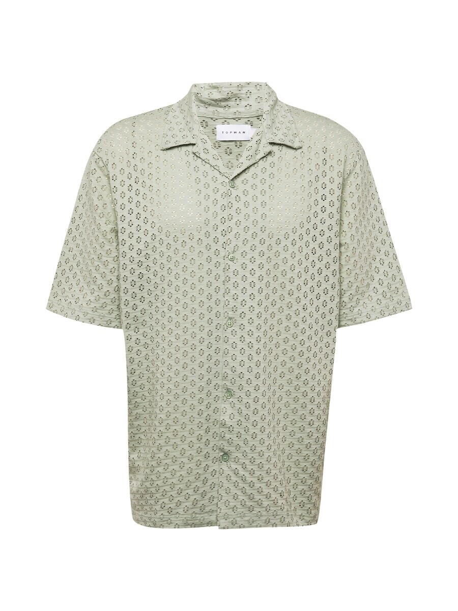 

Повседневная рубашка TOPMAN Comfort fit Button Up Shirt, пастельный зеленый