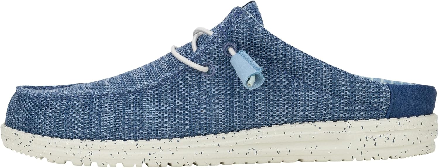 

Мужские слипоны HEYDUDE Wally с эластичным канвасом, Мужская обувь, Мужские лоферы без шнурков, Удобные и легкие, синий