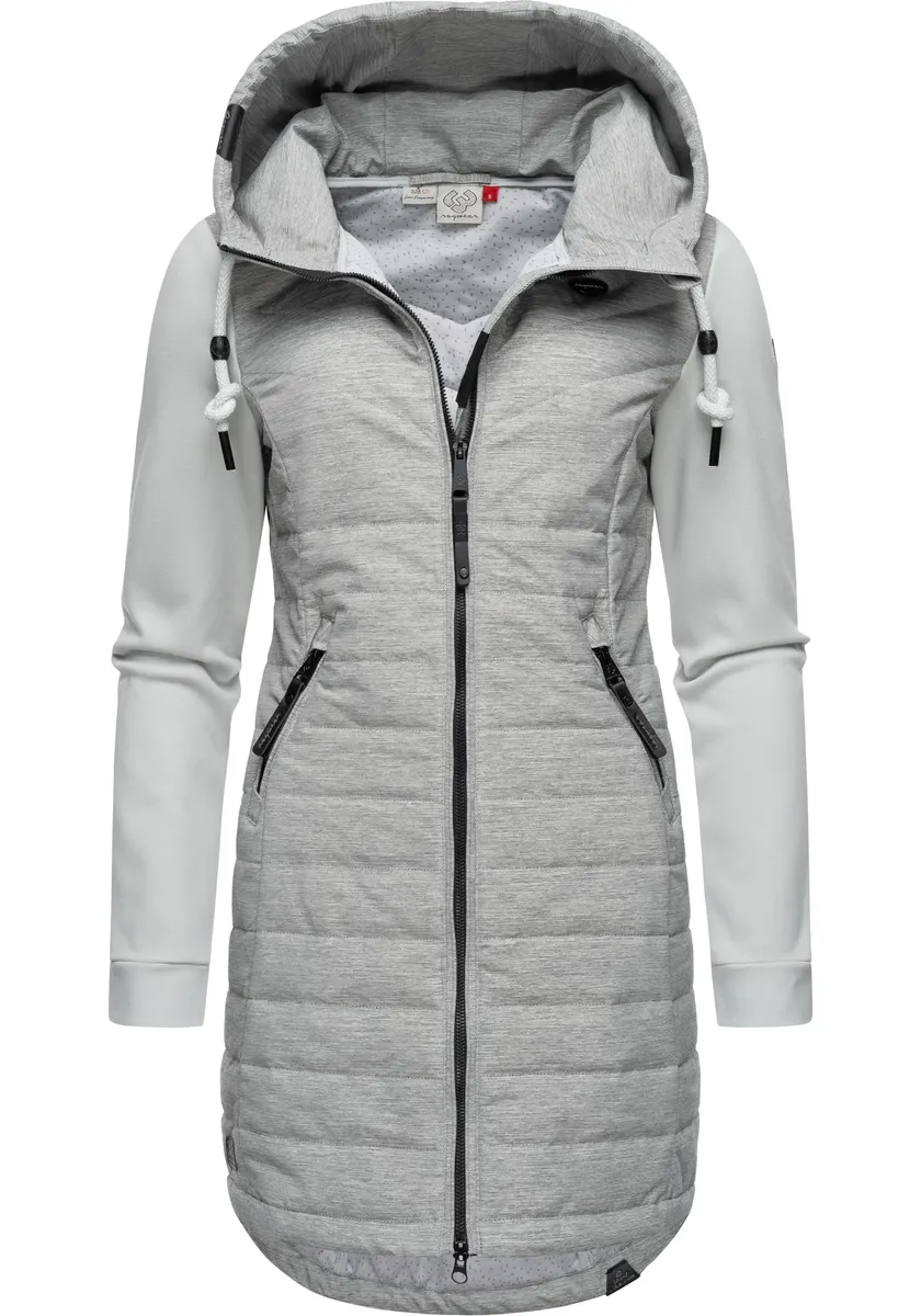 

Стеганое пальто Ragwear "Lucinda Long II", пальто из современного микса материалов, с капюшоном, белый