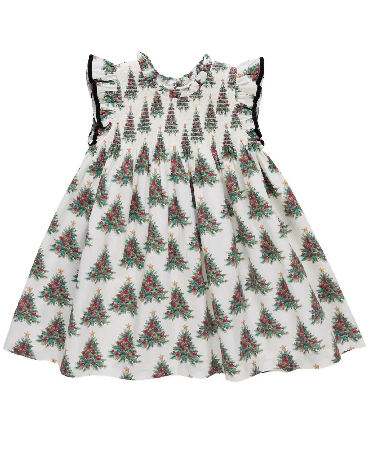 Детское платье Stevie в винтажном стиле с деревьями Pink Chicken, Vintage Trees